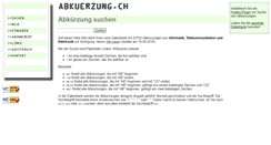 Desktop Screenshot of abkuerzung.ch